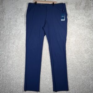HART SCHAFFNER MARX Men's 44R Navy Blue Active Stretch New York Fit Dress Pants
